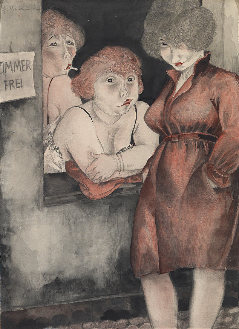 Jeanne Mammen (1890-1976) Brüderstrasse (Free Room) (1930) The George Economou Collection © DACS, 2018