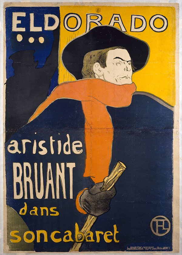 Henri de Toulouse-Lautrec (1864-1901) Eldorado... Aristide Bruant dans son Cabaret (Poster), 1892; Colour lithograph on paper