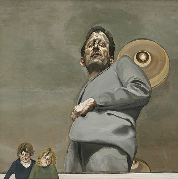 Lucien Freud (1922-2011) Reflection with Two Children (Self-portrait) (1965)