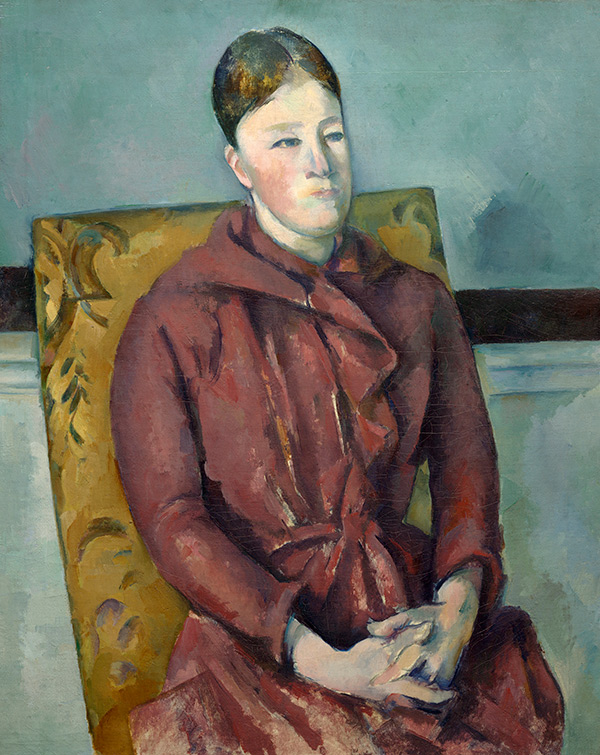 Madame Cézanne in a Red Dress 