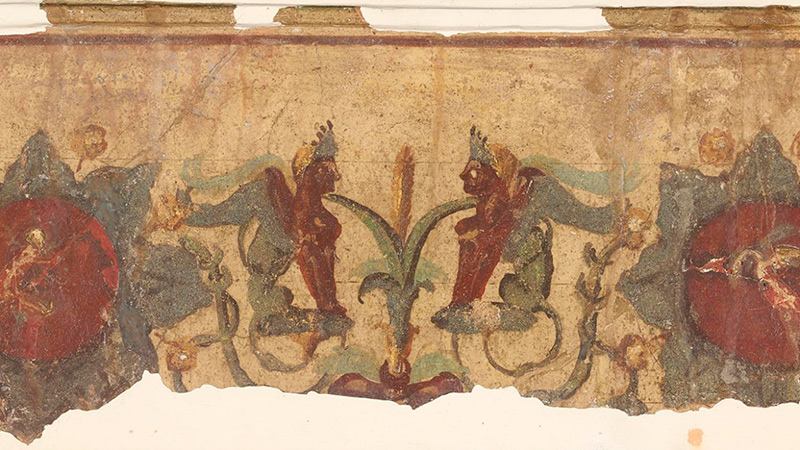 Fresco fragments from the Domus Aurea, Italy, AD 64–68 © The Trustees of the British Museum