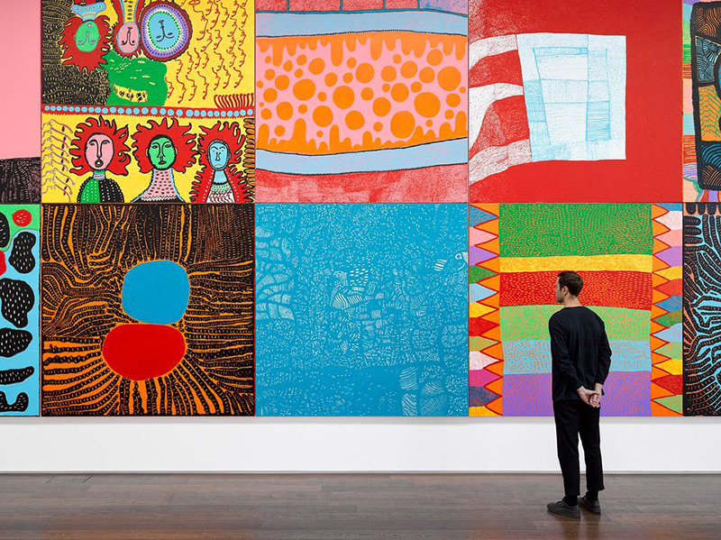 Yayoi Kusama: Installation view, THE MOVING MOMENT WHEN I WENT TO THE UNIVERSE 