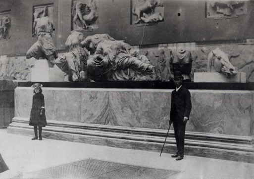 The Parthenon gallery in the British Museum, about 1890