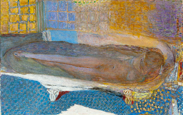 Pierre Bonnard (1867 – 1947) Nude in the Bath (Nu dans le bain) (1936-8), Oil paint on canvas, Musée d'Art moderne de la Ville de Paris/ Roger-Viollet